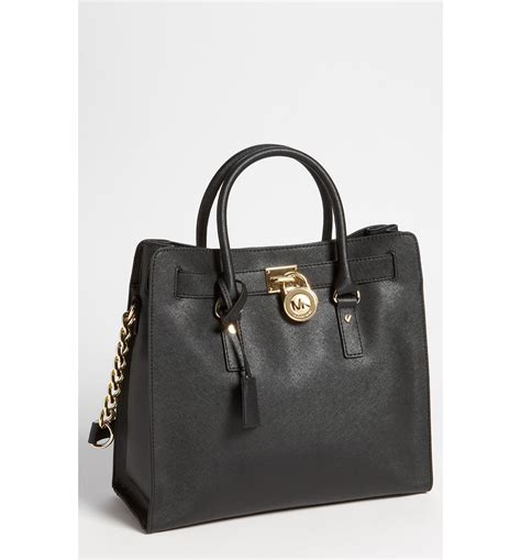 michael kors hamilton charcoal tote|Michael Kors saffiano large tote.